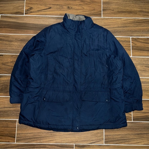 L.L. Bean Jackets & Blazers - Vintage Women’s L.L. Bean Goose Down Puffer Navy Blue Jacket